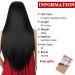 Xtrend 24 Headband Wig 24 Inch Straight Black None Lace Front Glueless Natural Looking Wig for Women - Daily Use - Buy Online on GoSupps.com