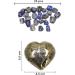 Zack & Milo Cluster Pyrite Heart with Lapis Lazuli Runes Stones Set | Fool's Gold Pyrite Cluster Heart Stone for Healing Crystal Reiki Vastu Chakra Meditation Positive Energy - Buy Online on GoSupps.com