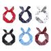 Wire Headbands for Women Paisley Twist Bow Hair Bands Bunny Ears Headwraps Wire Hair Holder Hair Accessories for Workout Yoga Running Soccer Sports Pack of 6