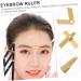 DOITOOL Eyebrow Scale Eyebrow Ruler Tool Metal Eyebrow Ruler Eyebrow Measurement Tool Miss Balance 16X4.5X0.6CM Golden - Buy Online on GoSupps.com
