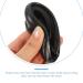 Lurrose 2 Pairs Silicone Hair Dye Ear Cover - Waterproof Ear Protector Caps for Salon & Home Hairdressing (Black) - Buy Online on GoSupps.com