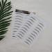 10 Sheets Black 6D Eyebrow Stickers - Waterproof Eco-Friendly Hair-Like Design | 100 Pairs for Perfect Brows - Buy Online on GoSupps.com