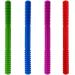 Munchewy Sensory Teething Tubes (4 Pack) - Soft Silicone Chew Toy for Babies, Toddlers, Kids with Special Needs - Autism, ADHD, SPD - BPA-Free (Blue Green Purple Red) - Buy Online on GoSupps.com