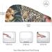 Flower Leaf Cheetah Hair Towel 2 Pack | Super Absorbent Quick Dry Hair Turbans for Women & Girls - Buy Online on GoSupps.com