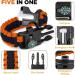 EMBER ROCK Paracord Survival Bracelet 2 Pack | Firestarter Kit with Compass Fire Steel Pipe & Parachute Rope - Buy Online on GoSupps.com