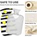 NAANLE Striped Lemon Heat Bottle - 1L Transparent Hot Water Bottle with Cover for Bed & Pain Relief - Ideal for Heat & Cold Therapy - Buy Online on GoSupps.com