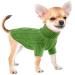 Alagilrs pet cat dog sweater dog sweater vest knitted crochet dogs winter dog sweater puppy clothing soft warm sweater knitting for small medium dogs green l l green