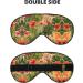 Ultra-Soft Light-Blocking Eye Mask - Hojas Tropicales Y Flores Print for Restful Sleep & Comfort | International Shipping Available - Buy Online on GoSupps.com