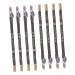 SOESFOUFU Eyebrow Pencil Black 8pcs sharpener eyebrow pencil Makeup Accessories tool eyebrow liner 2 in 1 eyebrow pencil coffee 1 count (Pack of 1) Black