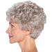 Buy KKJKK Silver Gray Curly Wig for Women | Fluffy Synthetic Wavy Full Wig | Heat-Resistant for Daily Use & Parties - International Shipping - Buy Online on GoSupps.com