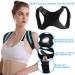 DERJLY Posture Corrector - Adjustable Upper Back Support for Men and Women, Comfortable Back Straightener for Improved Posture and Pain Relief (Black) - Buy Online on GoSupps.com