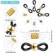 300 Adjustable Silicone Eyeglass Chain Ends with Lobster Clasp - Anti-Slip Retainer for Eyeglass Straps and Necklace Chains - Buy Online on GoSupps.com