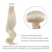 Real Hair Extensions - Ice Blonde Tape In Extensions #1000 | 35cm 20 Pieces 50g | Invisible Glue for Smooth Finish - Buy Online on GoSupps.com