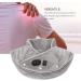 Gray Heating Pillows for Nose & Shoulders | 3-Stage Temperature Adjustment | Massage Mode | Sable Tissue | Electrically Heated Neck Bandage - Shop Internationally - Buy Online on GoSupps.com