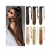 Ponytail Extension 22inches Synthetic Ponytail Hair Extension Clip in Fake Wig Hairpiece Long Straight Wrap Around Pony Tail Extension for Women Ponytail Hairpiece for Women (Color : 4 Size : 56cm 56cm 4