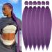 YDDM PRE Stretched Braiding Hair Extensions 32 inch 6packs Extensions Kunsthaar Braids Lila Hair extension Art hair for braiding extension for braids jumbo braids hair (32 inches lavender#) 81cm-32 inch (6 Pack) lavender#