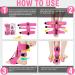Derjly Plantar Fasciitis Night Splint - Adjustable 3-Strap Relief Soft Memory Foam Pink | Ideal for Pain Relief & Comfort - Buy Online on GoSupps.com