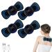 Sortable neck ems massage device: 4 pieces EMS Mini massager 8 modes 19 levels of wirelessly self -adhering EMS massager shoulder neck massage pain relief of the body muscles