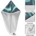 Teal Marble Graffiti Hair Towel 2 Pack | Super Absorbent Quick Dry Turban | Stylish Hair Drying Towels for Women & Girls - Buy Online on GoSupps.com