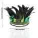 Aukmla Green Peacock Feather Fascinator Headpiece for Party - Crown Headdress Costume Headband - Buy Online on GoSupps.com