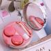 Autoecho 5-in-1 Portable Contact Lens Case Set with Mirror - Cute Hot Pink Travel Kit for Daily Use & Outdoors - Buy Online on GoSupps.com