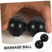 Ultechnovo 3-Piece Double Massage Ball Set | Lacrosse Balls & Peanut Rollers for Muscle Relief | Yoga & Foot Massage | Black - Buy Online on GoSupps.com