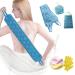 4 Pieces Exfoliating Back Scrubber   Exfoliating Gloves Mitt & Sponge Set for Shower  Bath Shower Back Scrubber Washer for Men and Women Deep Clean Relax Your Body