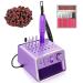 ALLE S Nail Drill Electric Nail Drill Kit USB Powered Compact & Portable with 28 Storage Holes 20000 RPM 6 Nail Drill Bits 106 Sanding Bands Ultimate Precision for Nail Art Enthusiasts(Purple)