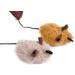Petface Feather Tail Mice Cat Toy Pack of 2 2 Pack Mice - Buy Online on GoSupps.com