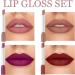Nude Lipstick and Lip Gloss Set - 4 Piece High Pigmented Matte Lipstick and Lipgloss Gift Set for Women - Long Lasting, Waterproof Makeup Gift Set (Set 02) - Buy Online on GoSupps.com