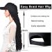 Goddess Faux Locs Baseball Cap Wig with Ombre Color Synthetic Hair - 24inch Long Braiding Hair for Women (BL-1B) - Buy Online on GoSupps.com