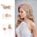 Toyvian Bride Hair Combs Wedding Hair Comb Clips Bridal Hair Side Comb Hair Accessories Flower Headpieces Wedding Bride Hairpins Wedding Hair Comb for Brides and Bridesmaid 4 Pieces - Buy Online on GoSupps.com