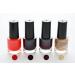 Gel Nail Polish UV CANNI 5ml Mini Set of 4 Reds & Gold - Soak Off Base Top Colour Coat Manicure Acrylic Gifts Women Nails Set 2