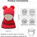 Crazy Bean Kids 3-in-1 Winter Hat & Scarf Set | Toddler Knitted Beanie | Red Windproof Hat | Boys Girls One Size - Buy Online on GoSupps.com