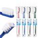 Dr. White Ultra Soft Bristle Toothbrush - Travel Tooth Brush for Sensitive Gums Extra Soft Silk Adults Toothbrush for Oral Gum Recession & Braces - 4 Count
