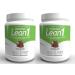 Lean1 Meal Replacement Protein Shake Chocolate Flavor 2-PACK of 15 Serving Tubs
