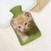Cute Cat Hot Water Bottle with Plush Cover | Hand Warmer for Adults & Kids | 26.5x15.3cm - International Shipping - Buy Online on GoSupps.com