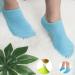 Moisturizing Gel Spa Socks - 2 Pairs for Softening Dry Cracked Feet, Infused with Essential Oils and Vitamins - Fruit Green & Light Blue - Buy Online on GoSupps.com