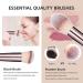 BS-MALL 16 Pcs Makeup Brushes Set with Stand | Synthetic Foundation, Powder, Concealers, Eye shadows, Blush | Champagne Gold Cosmetic Brushes with 3 Makeup Sponges - Buy Online on GoSupps.com