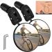 Bike Mirror,HOPENE 2023 New Bicycle Mirrors Handlebar Rearview Mirror,360 Rotation Adjustable Wide HD View Stable Image Blast-resistant Convex Mirror for Bike with 18-22mm Bar End Opening,1 Pair