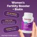 Conceive Plus Women's Fertility Support - 60 Caps - 30 Day Supply - Calcium, Vitamin D, Energy, Folic Acid, Inositol - Promotes Normal Fertility & Reproduction - Buy Online on GoSupps.com