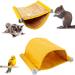Double Layer Hamster Hammock House | Guinea Pig Bed Hideout | Hanging Swing Winter Warm Bed for Small Pets | Washable Nest for Mouse, Rat, Hamster | Cozy Hideaway for Playing and Sleeping - Buy Online on GoSupps.com