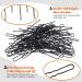 Rustark 380Pcs Hair Pins Kit with Storage Box - Bobby Pins, U Shaped Pins, Rubber Hair Bands for Women, Girls, Kids - Black - All Hair Types - Buy Online on GoSupps.com