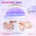 268W UV LED Nail Lamp for Gel Nails | Automatic Sensor, 4 Timer Settings, Large LCD Touch Screen | Professional Nail Art DIY Tool for Beginners | Home Salon Use - White - Buy Online on GoSupps.com