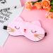 Buy WLLHYF Cute Cartoon Cat Sleeping Eye Mask - Soft Plush Blindfold for Travel & Napping - Funny Novelty Eye Shade for Adults & Kids (Pink - Buy Online on GoSupps.com