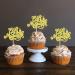 Keaziu 24PCS Eid Mubarak Cupcake Toppers Moon Star Happy Eid Mubarak Cupcake Picks Islamic Muslim Theme Ramadan Kareem Eid Party Cake Decorations Supplies Gold -1 - Buy Online on GoSupps.com