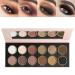 DE'LANCI Soft Pink Brown Eyeshadow Palette 12 Color Matte Shimmer Nudes Neutral Eyeshadow Palette for Natural or Smoky Eye Look  Long Lasting Naked Shade for Women and Girls Ultra-Blendable Earth Tone