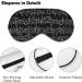 Musical Notes Sleep Mask - Adjustable Blindfold for Sleeping, Blocking Light - Ideal for Night, Travel, Nap - Men, Women - Buy Online on GoSupps.com