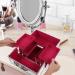 Frcolor Aluminum Makeup Vanity Case - Silver Cosmetic Organizer Box for Travel & Storage - Buy Online on GoSupps.com
