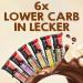 Power System Lower Carb Cookies & Cream Protein Bar - 45% Protein Low Sugar & Low Carb - 28x40g - International Shipping Available - Buy Online on GoSupps.com